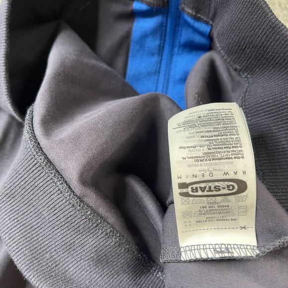 G-Star Raw Sweatshirt Women S Blue Hoodie Full Zip Streetwear Skater Y2K Sweater - Picture 7 of 12